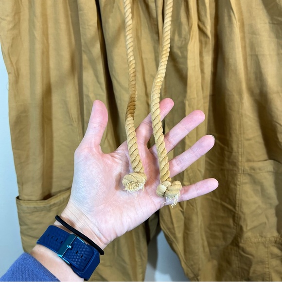 Free People Kahlani Harem Pull-On Pants Gold Medium NWT - Picture 6 of 15